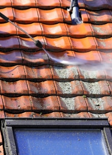 mos verwijderen van het dak